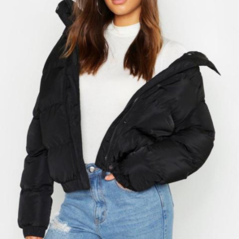 Black Puffer Jacket - Picture 4 of 4